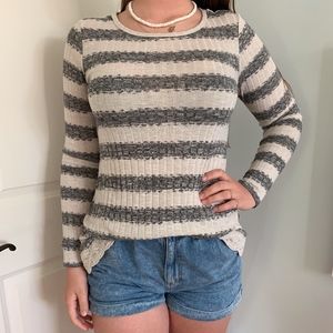 Stripped Lace Shirt